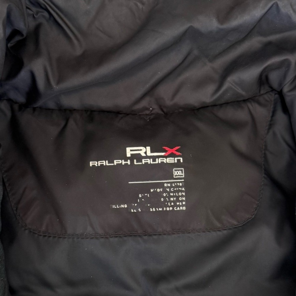 RLX Mens Down Filled Puffer Vest XXL Black Golf Ralph Lauren Gilet Packable - Picture 4 of 5